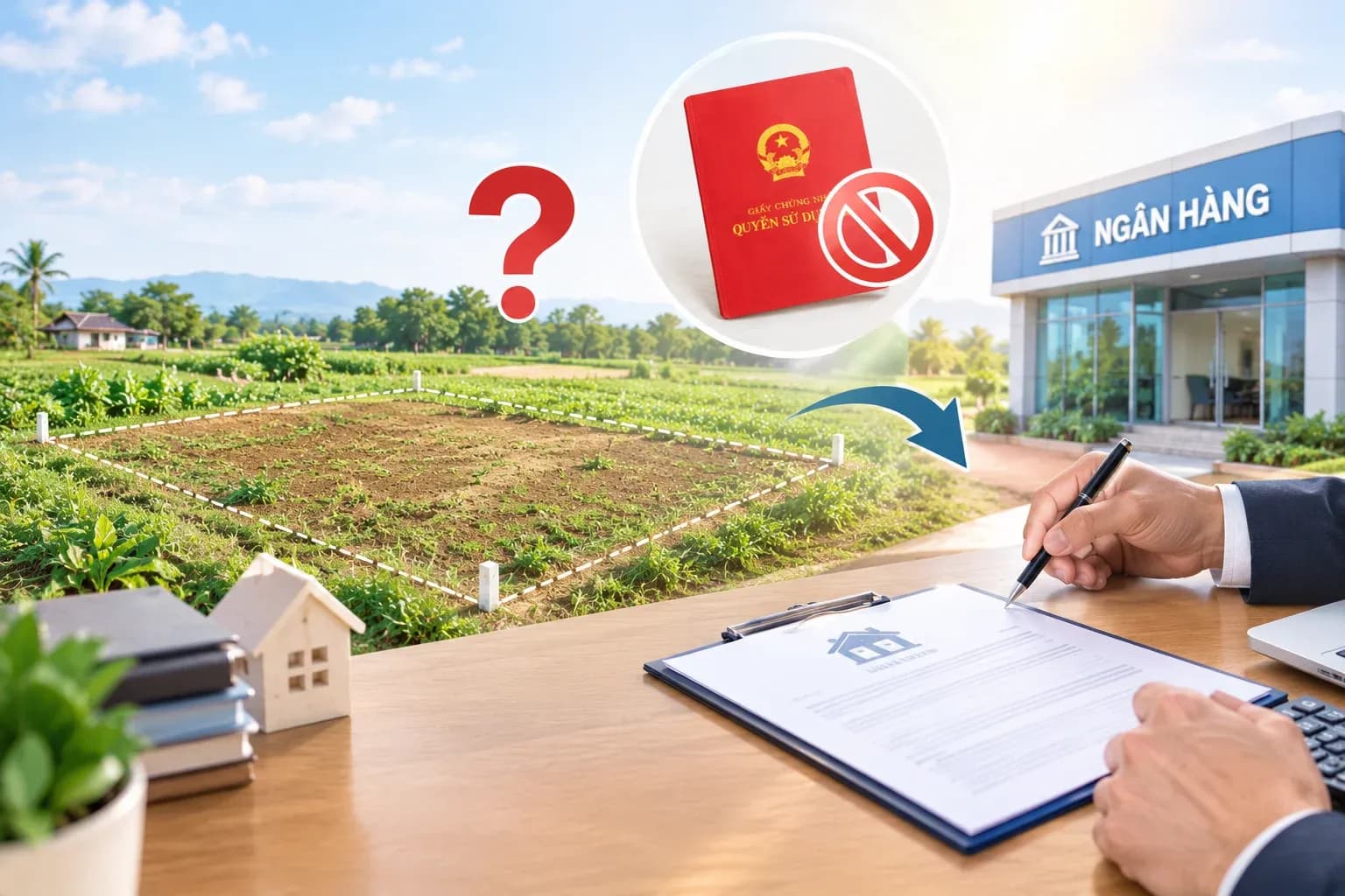 Đất chưa có sổ đỏ được thế chấp vay vốn không?