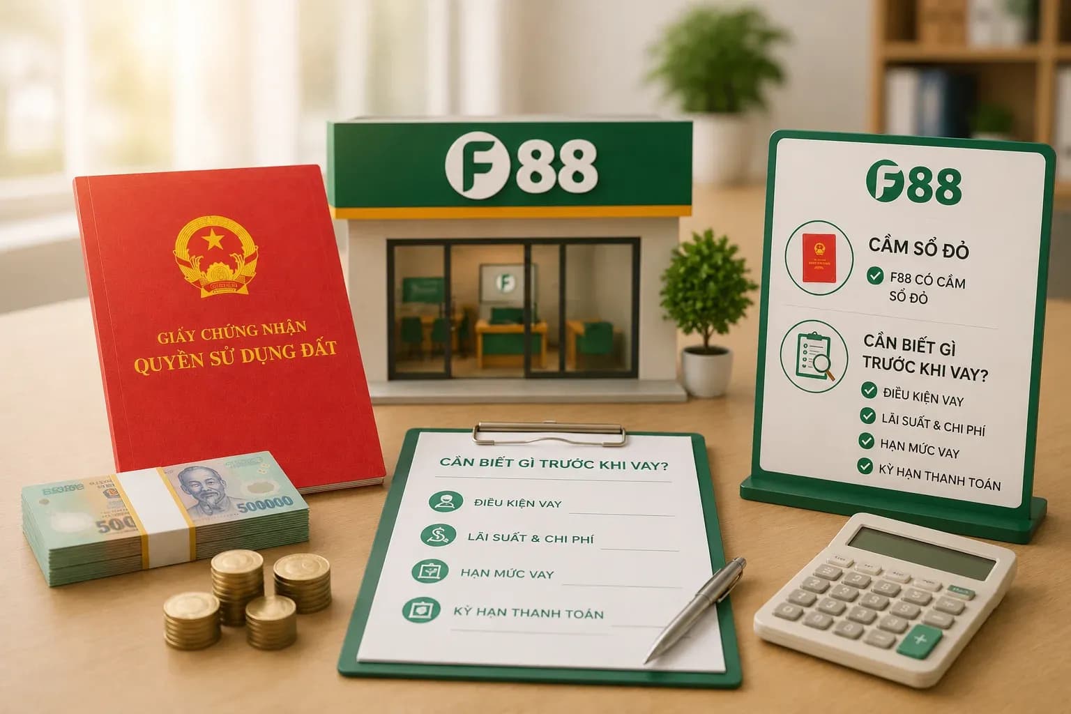 F88 có cầm sổ đỏ không? Cần biết gì trước khi vay?