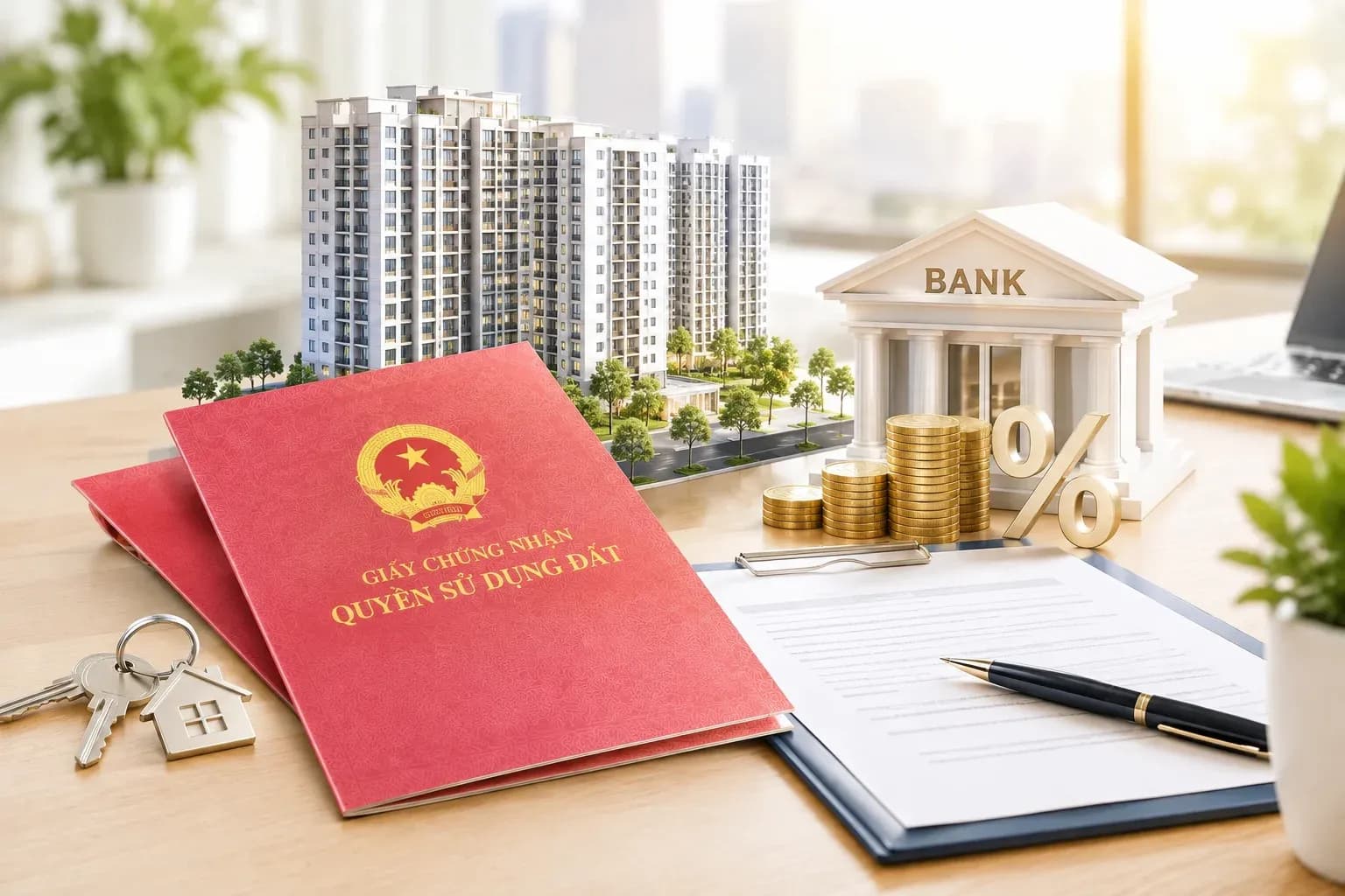 Sổ hồng chung cư có vay ngân hàng được không?