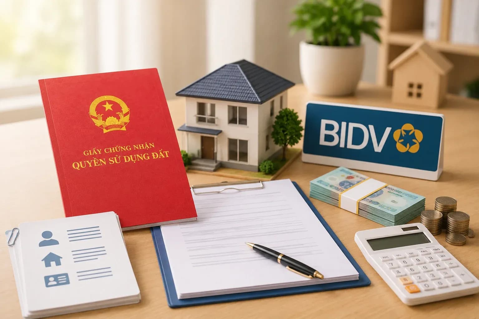 Vay vốn ngân hàng BIDV thế chấp sổ đỏ: Hồ sơ, lãi suất